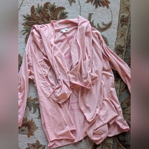 Volcom Posso Collection Pink Draped Cardigan